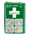Pieni Cederroth 4‑in‑1 ‑ensiapuside monikäyttöiseen haavanhoitoon