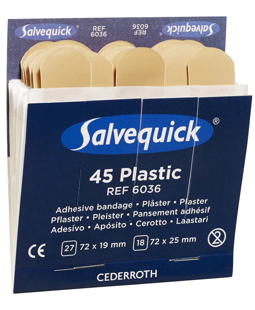 Salvequick muovilaastari, 6 x 45 kpl