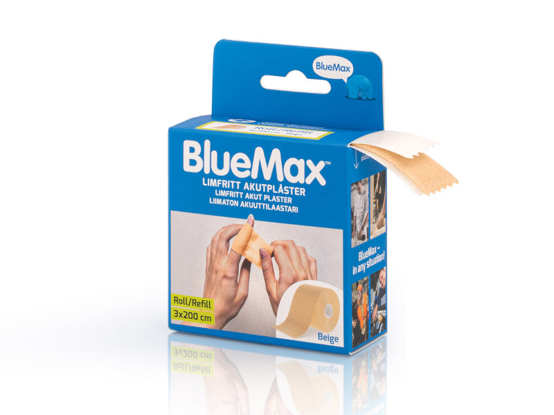 BlueMax hätälaastari 3×200 cm + 2 täyttörullaa