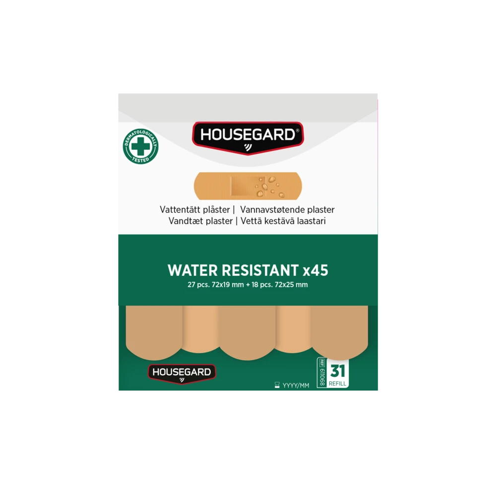 Housegard Vedenkestävät laastarit (2x45 kpl)